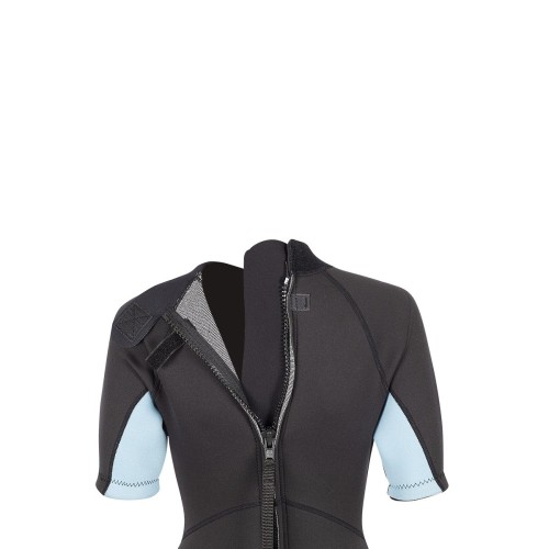Shorty dames - zwart/blauw